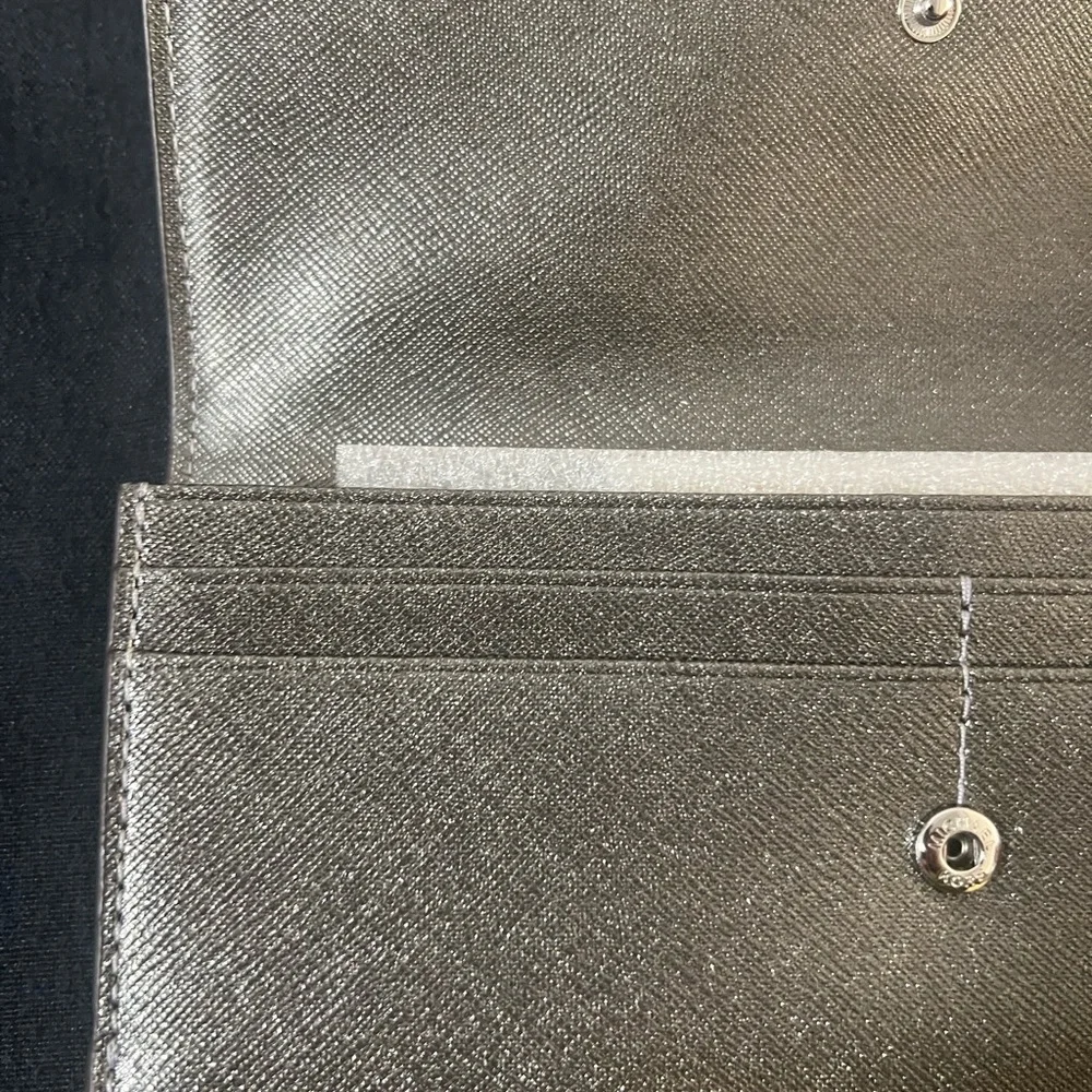 Michael Kors Metallic Silver Clutch - Picture 8 of 11